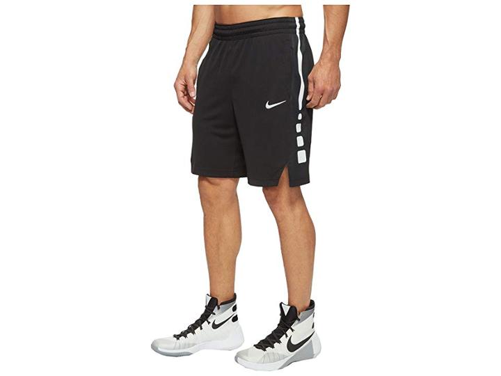 Nike Elite Stripe Basketball Short (black/black/white/white) Men's Shorts