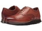 Cole Haan Zerogrand Wing Ox (british Tan/java) Men's Lace Up Wing Tip Shoes