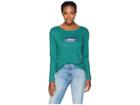 Life Is Good Girls Night Out Breezy Long Sleeve T-shirt (forest Green) Women's T Shirt