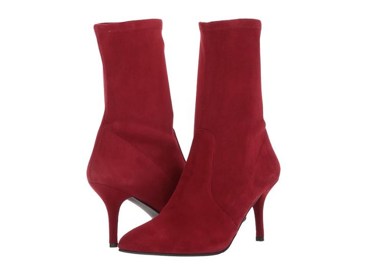 Stuart Weitzman Cling (scarlet Suede) Women's Boots