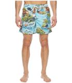 Polo Ralph Lauren Polyester Traveler Shorts (landscape Hawaiian) Men's Swimwear