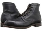 Frye Arkansas Mid Leather (black Vintage Pull Up) Men's Lace-up Boots