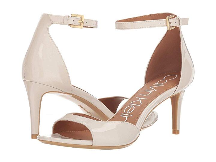Calvin Klein Luellen (soft White Patent) High Heels