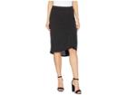 Splendid Sandwash Jersey Slit Skirt (black) Women's Skirt