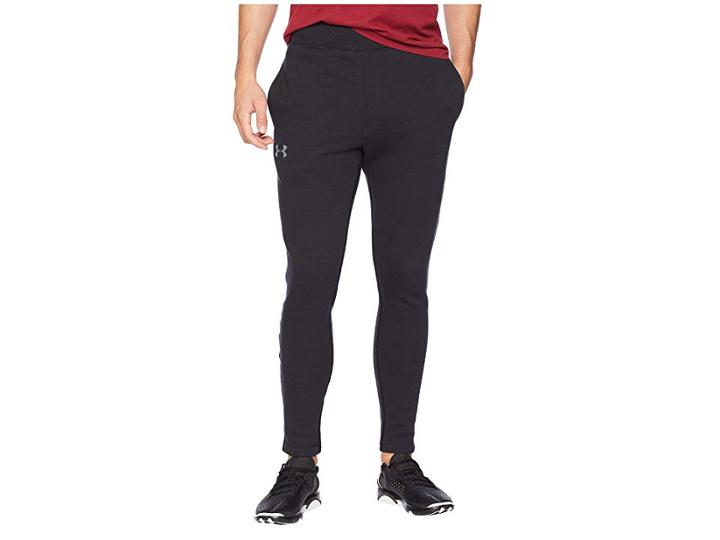Under Armour Ua Rival Fleece Fitted Pants (black/graphite) Men's Casual Pants