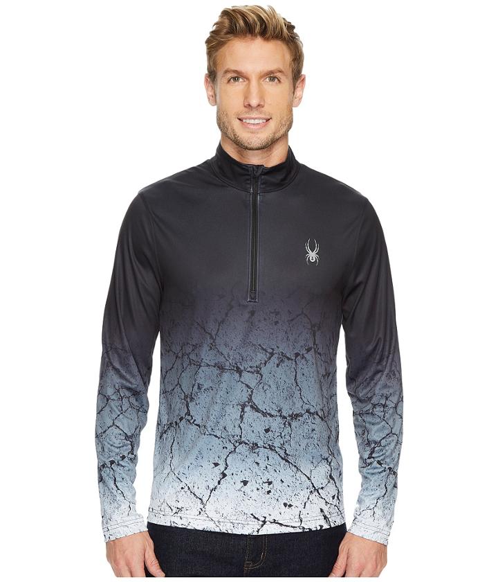 Spyder Limitless 1/4 Zip Dry Web (black/crackle) Men's Long Sleeve Pullover