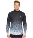 Spyder Limitless 1/4 Zip Dry Web (black/crackle) Men's Long Sleeve Pullover