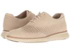 Cole Haan 2.0 Grand Laser Wing Open (barley Nubuck/fog) Men's Lace Up Wing Tip Shoes