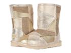 Ugg Kids Classic Short Ii Patchwork (little Kid/big Kid) (gold) Girls Shoes