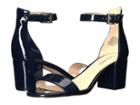 Nine West Fields Block Heel Sandal (navy Patent) Women's Shoes