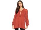 Jen's Pirate Booty Getty Top (rust) Women's Clothing