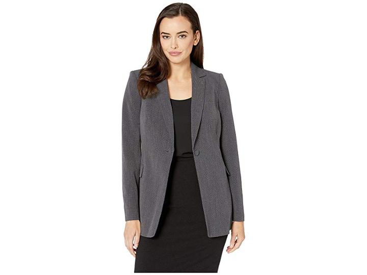 Tommy Hilfiger One-button Jacket (black/charcoal) Women's Jacket