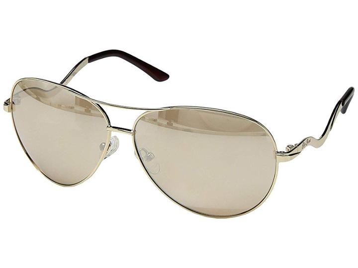 Guess Gg1107 (gold/gradient Brown Flash Lens) Fashion Sunglasses