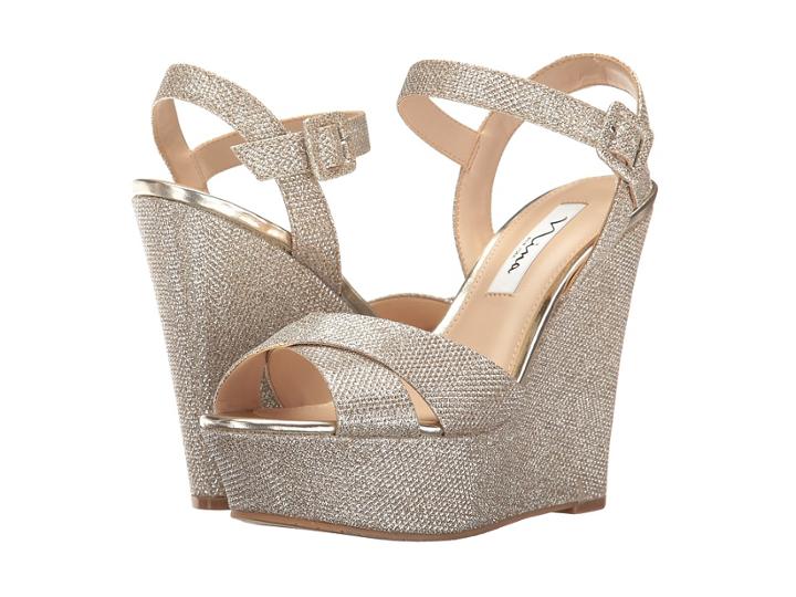 Nina Jinjer (soft Silver/gold Dreamland) Women's Wedge Shoes