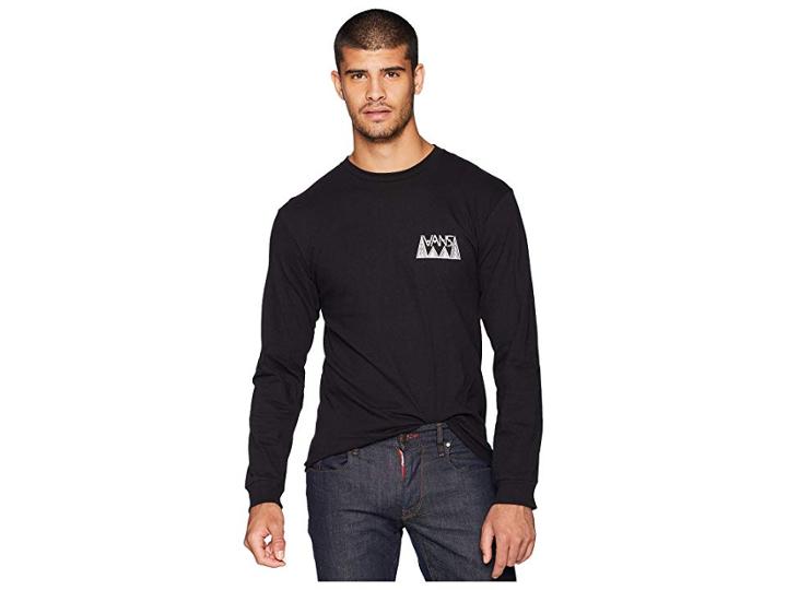 Vans Dakota Mountain Long Sleeve T-shirt (black) Men's T Shirt