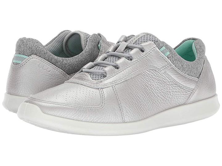 Ecco Sense Toggle (alusilver Cow Leather) Women's Lace Up Casual Shoes