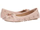 Michael Michael Kors Fulton Moc (soft Pink Vachetta Hazel Perf) Women's Slip On  Shoes