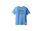 The Original Retro Brand Kids New York City Tri-blend Short Sleeve Tee (big Kids) (streaky Blue) Boy's T Shirt