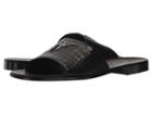 Giuseppe Zanotti Zak Stamped Croc Sandal (black) Men's Sandals