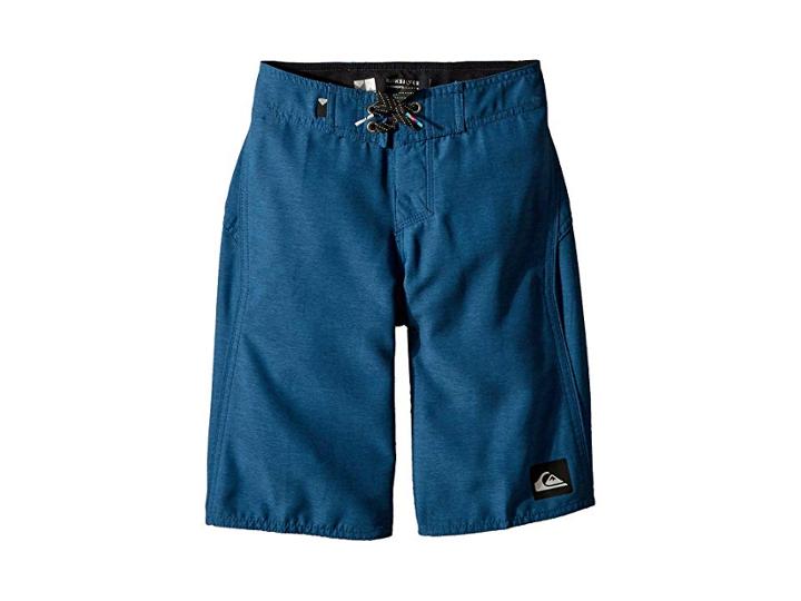 Quiksilver Kids Highline Kaimana Boardshorts (big Kids) (vintage Indigo) Boy's Swimwear