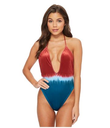 The Bikini Lab Dip Dye For You One-piece (teal) Women's Swimsuits One Piece