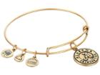 Alex And Ani University Of Alabama(r) Logo Charm Bangle (rafaelian Gold Finish) Bracelet