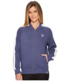 Puma Classics Logo T7 Track Jacket (blue Indigo) Women's Coat