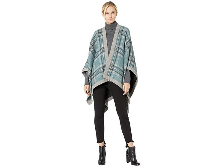 Pendleton Reversible Alpaca Shawl (grey Plaid) Women's Clothing