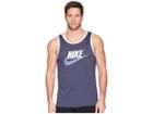 Nike Ace Logo Tank Top (thunder Blue/palest Purple/purple Slate) Men's Sleeveless