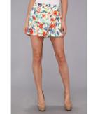 Minkpink Flower Crush Box Pleat Short (multi) Women's Shorts