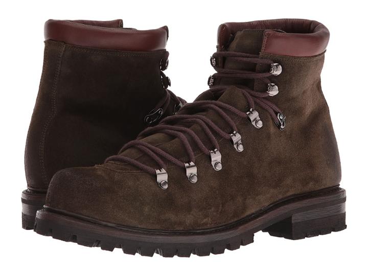Frye Wyoming Hiker (olive Waxed Suede) Men's Lace-up Boots