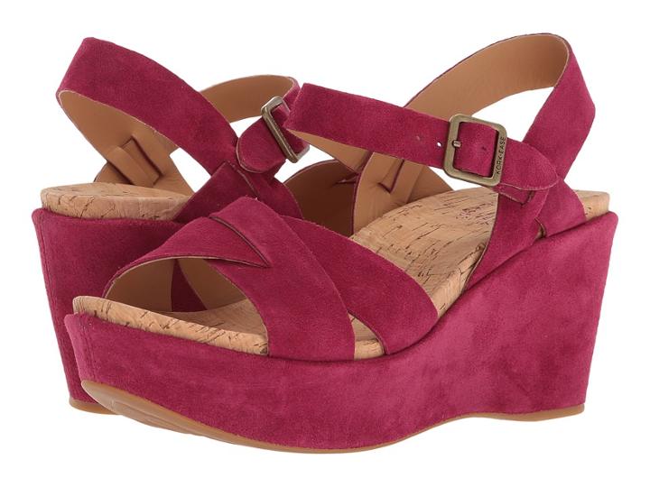 Kork-ease Ava 2.0 (fuchsia Suede) Women's Wedge Shoes