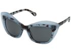 Diane Von Furstenberg Sussi (milky Blue Tortoise) Fashion Sunglasses