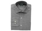 Lauren Ralph Lauren Classic Fit Non Iron Stretch Poplin Dress Shirt (jet Black/optic White) Men's Long Sleeve Button Up