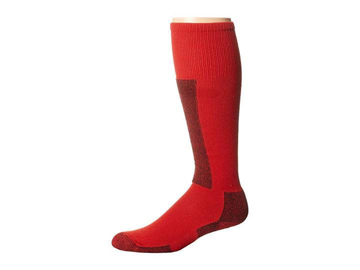 Thorlos Performance Fit Ski (fire Red) Crew Cut Socks Shoes