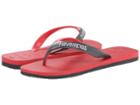 Havaianas Casual Flip Flops (ruby Red) Men's Sandals