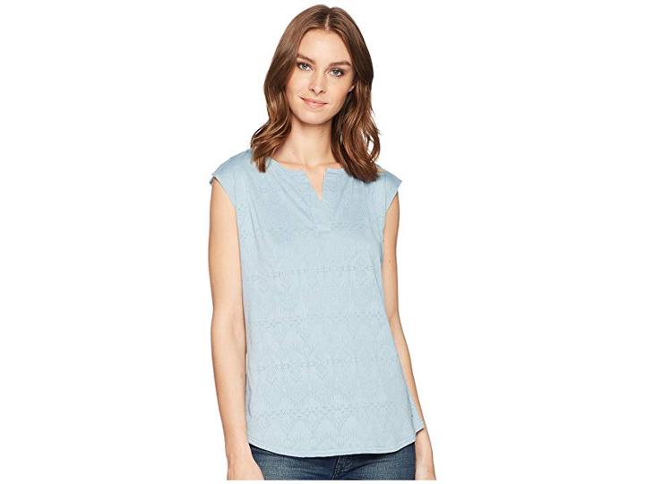 Woolrich Eco Rich New Heights Sleeveless Tee (light Bijou Heather) Women's T Shirt