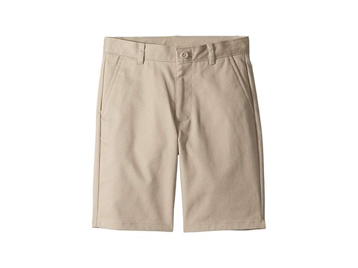 Nautica Kids Flat Front Shorts (little Kids/big Kids) (khaki) Boy's Shorts