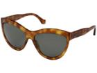 Balenciaga Ba0090 (light Havana/green) Fashion Sunglasses