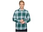 Prana Shayne Long Sleeve Flannel (arctic Stone) Men's Long Sleeve Button Up