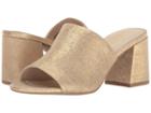 Seychelles Commute (gold Metallic Suede) Women's Clog/mule Shoes