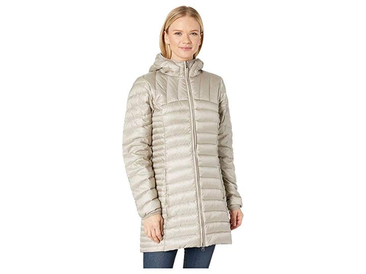 Eddie Bauer Astoria Hooded Down Parka (light Taupe) Women's Coat
