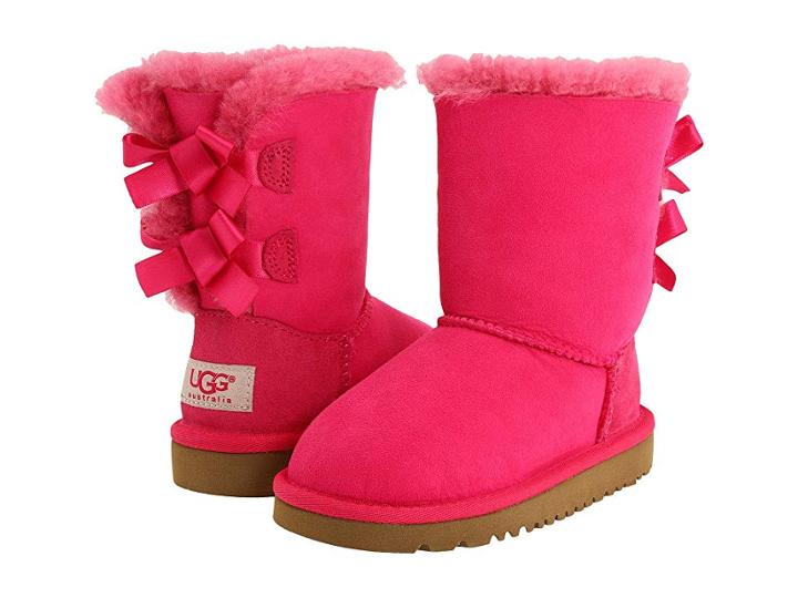 Ugg Kids Bailey Bow (toddler/little Kid) (cerise) Girls Shoes