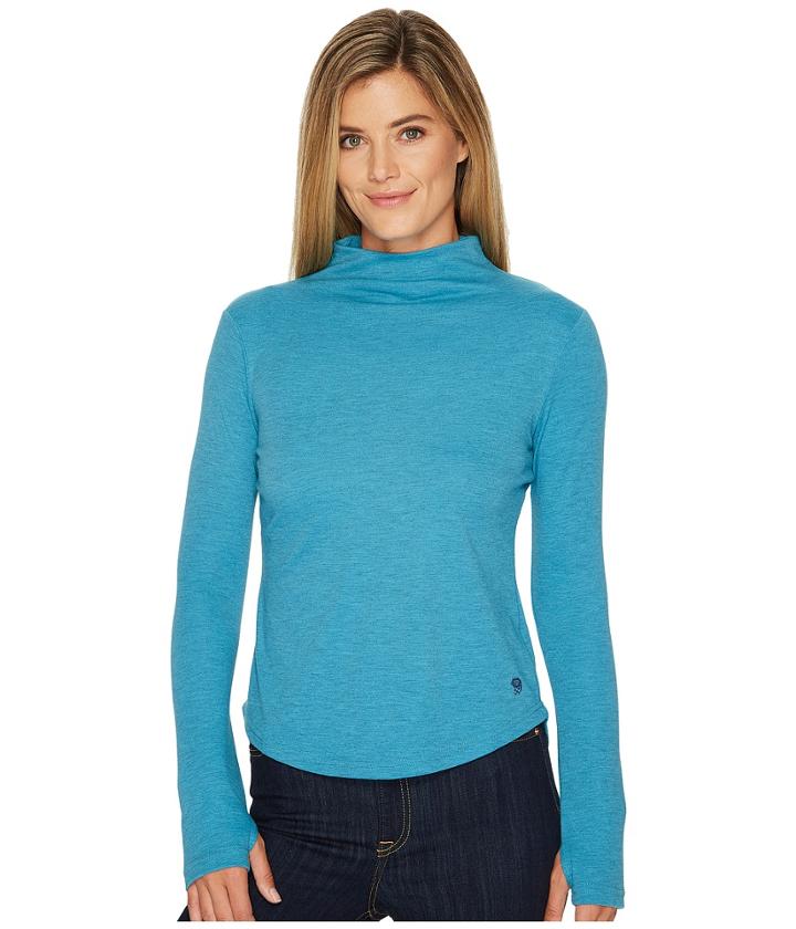 Mountain Hardwear Daisy Chain Long Sleeve T-neck Shirt (shasta) Women's Long Sleeve Pullover
