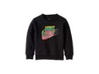 Nike Kids Geo Multi Futura Fleece Crew (little Kids) (black) Boy's Sweatshirt