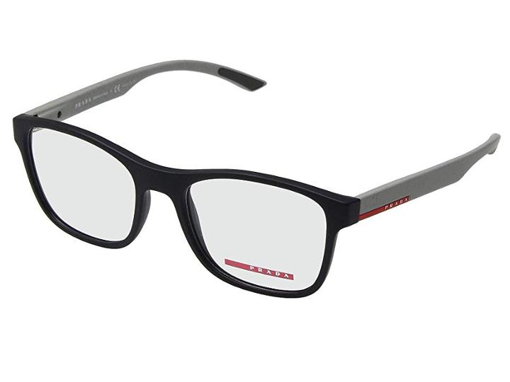 Prada 0ps 08gv (blue/grey Rubber) Fashion Sunglasses