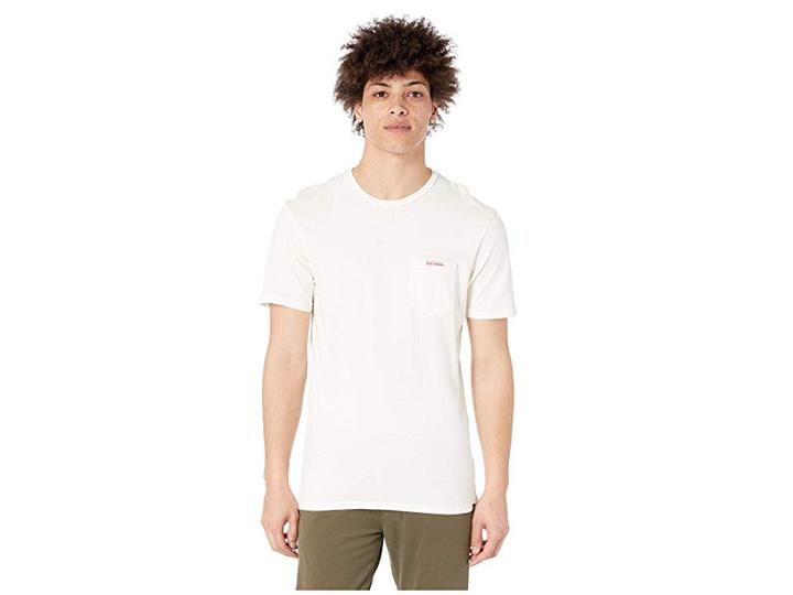 Rip Curl Washed Out Heritage Pocket Tee (off-white) Men's Clothing