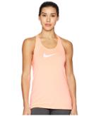 Nike Pro Mesh Training Tank (crimson Pulse/white) Women's Sleeveless