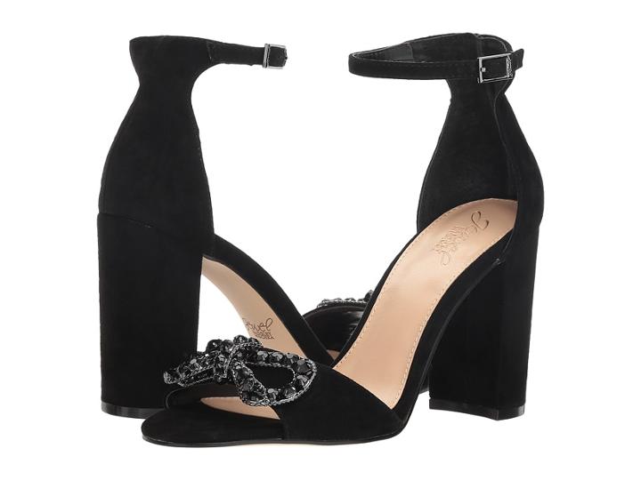 Jewel Badgley Mischka Milagross (black Suede) Women's Shoes