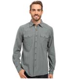 Ecoths Rupert Long Sleeve Shirt (silver Pine) Men's Clothing